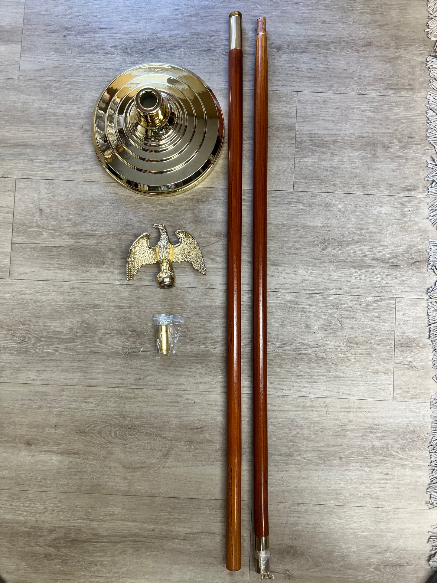 Oak Pole 8’ with Base and Eagle Bulk Purchase (6)