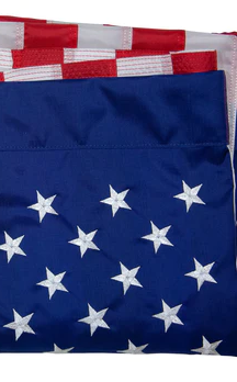 US 3'x5' Pole Hem flag, no fringe