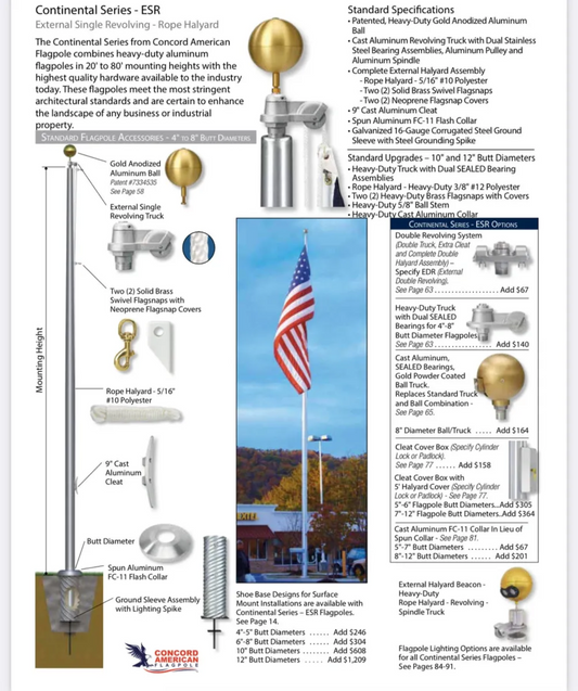 Continental Series, External Stationary Rope Truck