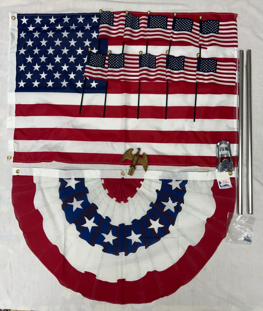US 2'x3' Patriotic Flag set