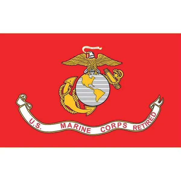 USMC Retired 3'x5'