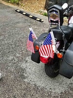 Motorcycle Flag Mount, 1/2” Tubular Mount, NO FLAG, Mount Only