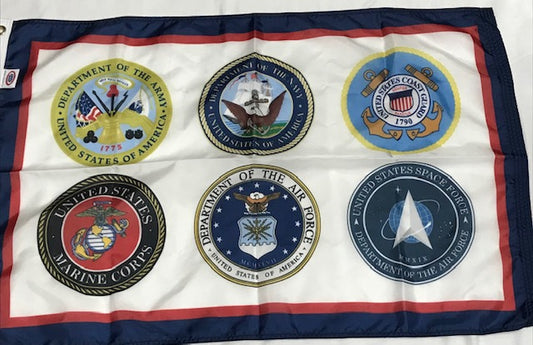 Armed Forces Medallion, 3'x5'Flag