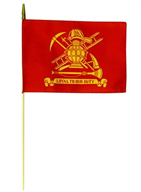 Stick Flag, Fireman, Loyal to our Duty 12"x18"