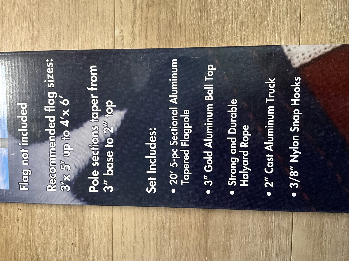 Flagpole, 20’  Valley Forge 3" Tapered