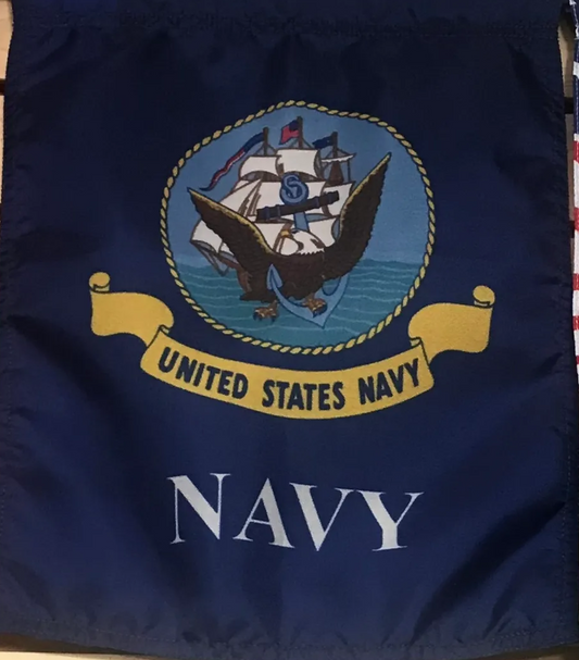 Navy Garden Flag (option 1)