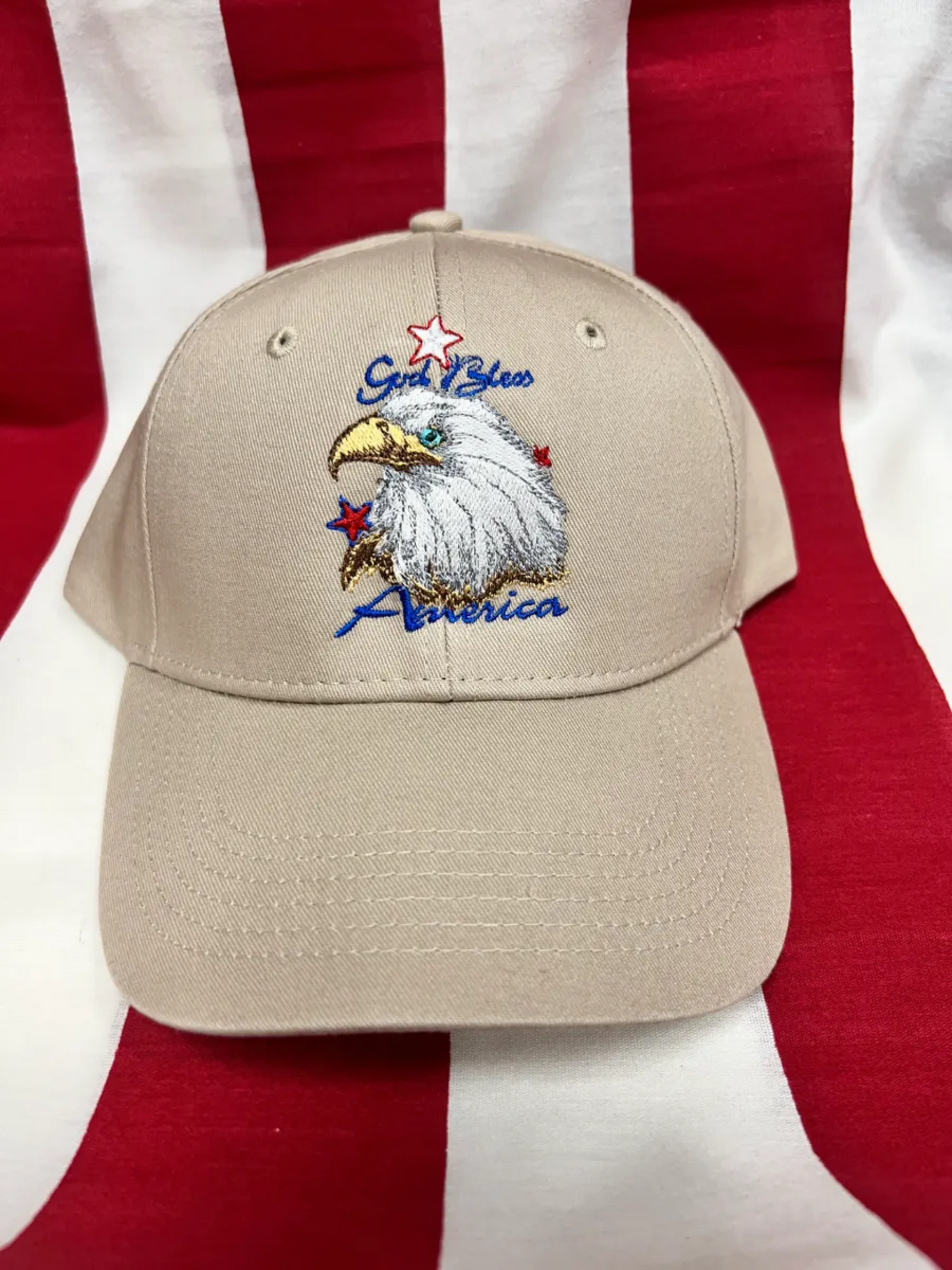 Hat, Embroidered Patriotic Hat