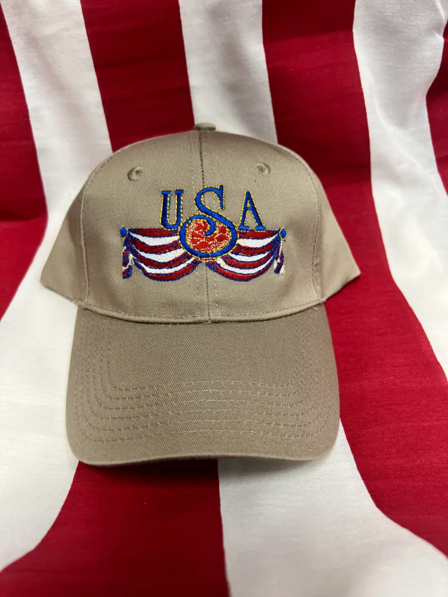 Hat, Embroidered Patriotic Hat