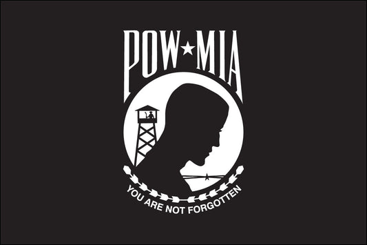 POW MIA 12"x18", Nylon, H&G