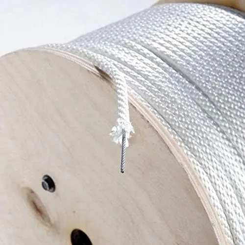 Rope/Halyard 5/16 Reinforced Flagpole Halyard Rope(steel aircraft cable core.) wire