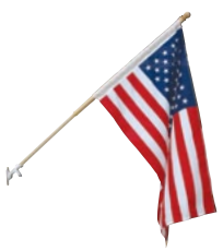 US 3'x5' Pole Hem flag, no fringe