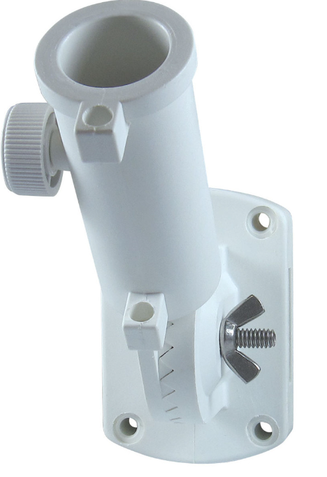 Mount, Flagpole mount, White Adjustable