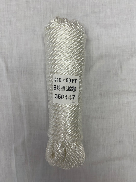 Rope/Halyard 5/16" Flagpole Halyard/Rope, Solid Braid, White