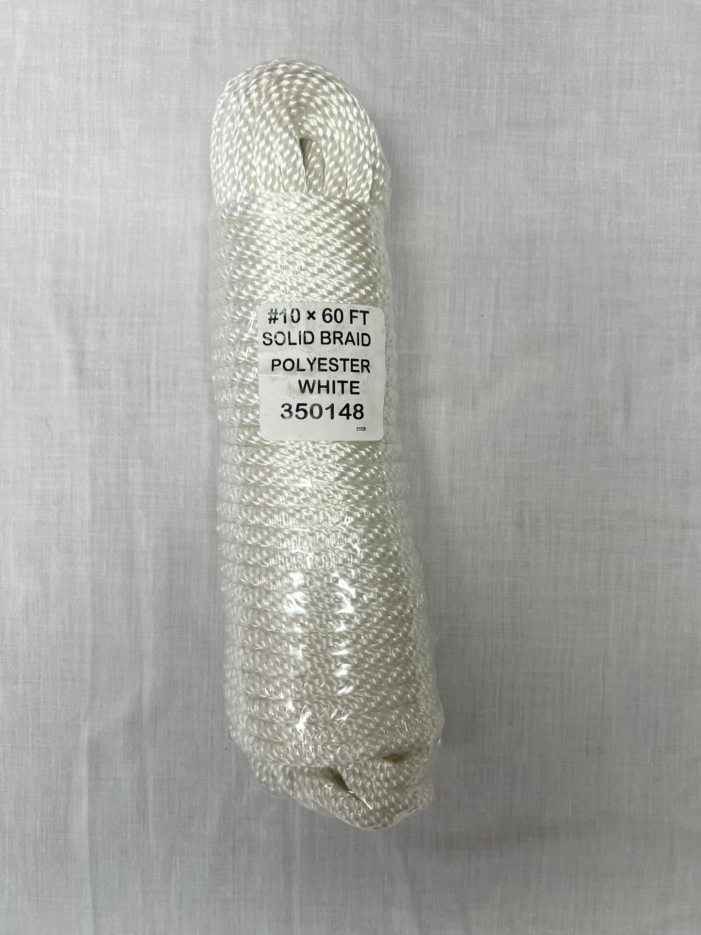 Rope/Halyard 5/16" Flagpole Halyard/Rope, Solid Braid, White