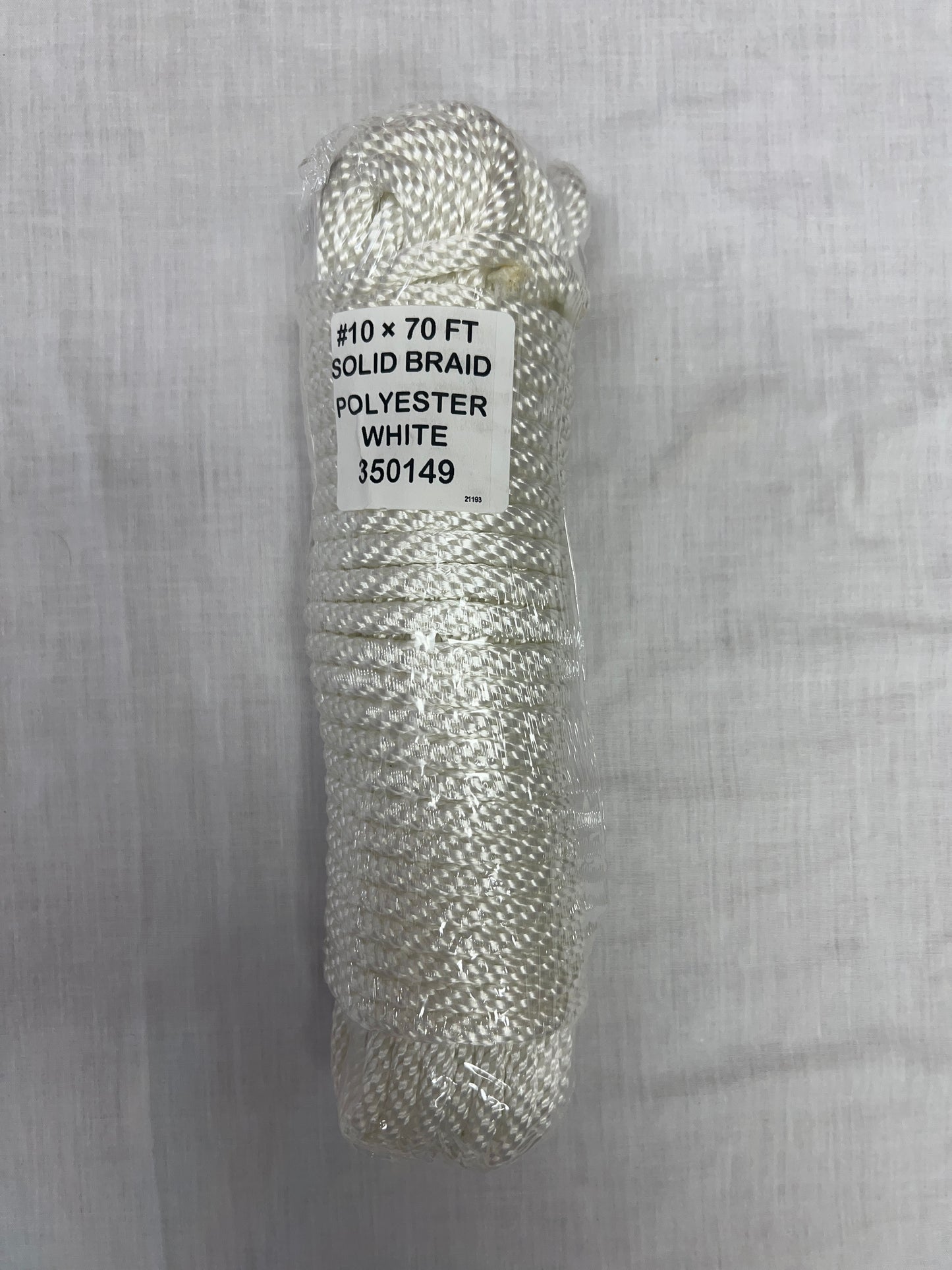 Rope/Halyard 5/16" Flagpole Halyard/Rope, Solid Braid, White