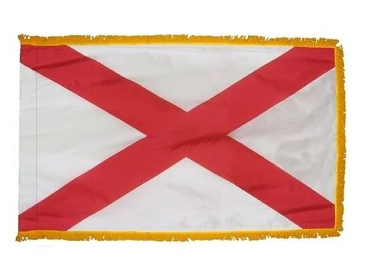 Alabama, State, Sewn, Pole Hem and Fringe
