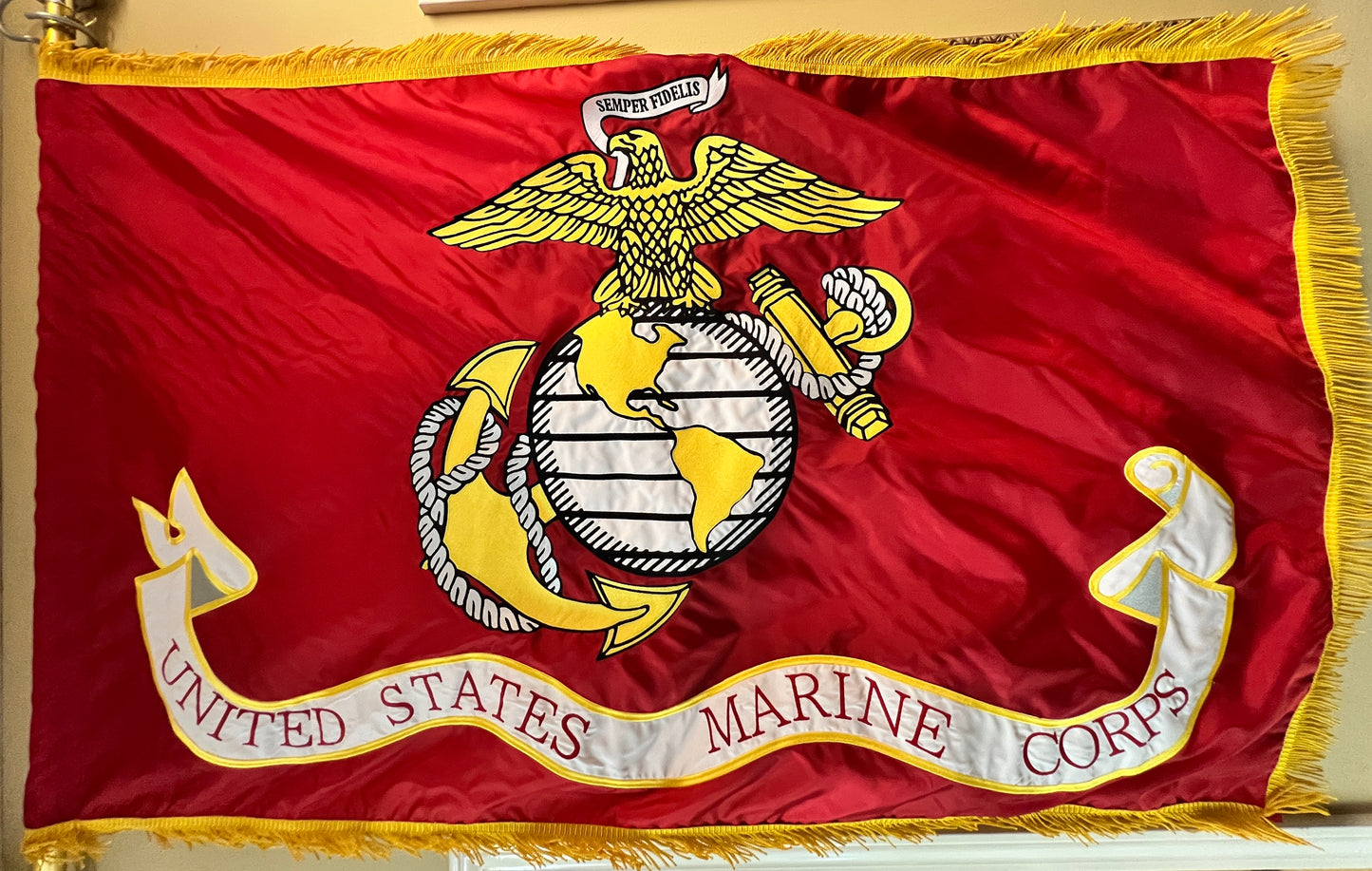 USMC 3x5 Appliqued/Embroidered