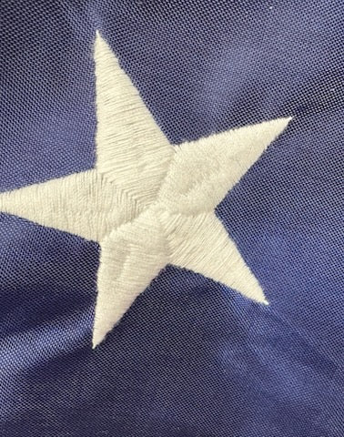 America 250th Betsy Ross 3x5 Nyl-Glo embroidered stars & sewn stripes flag, Limited edition