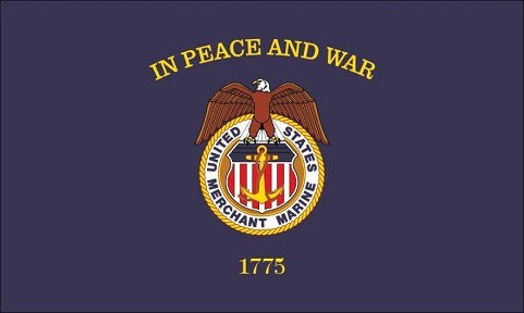 Merchant Marine Nylon Flag