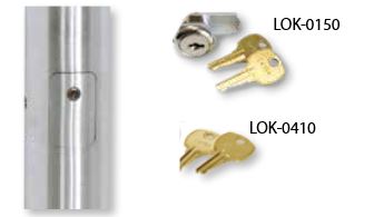 Flagpole Lock for Internal Halyard rope flagpoles