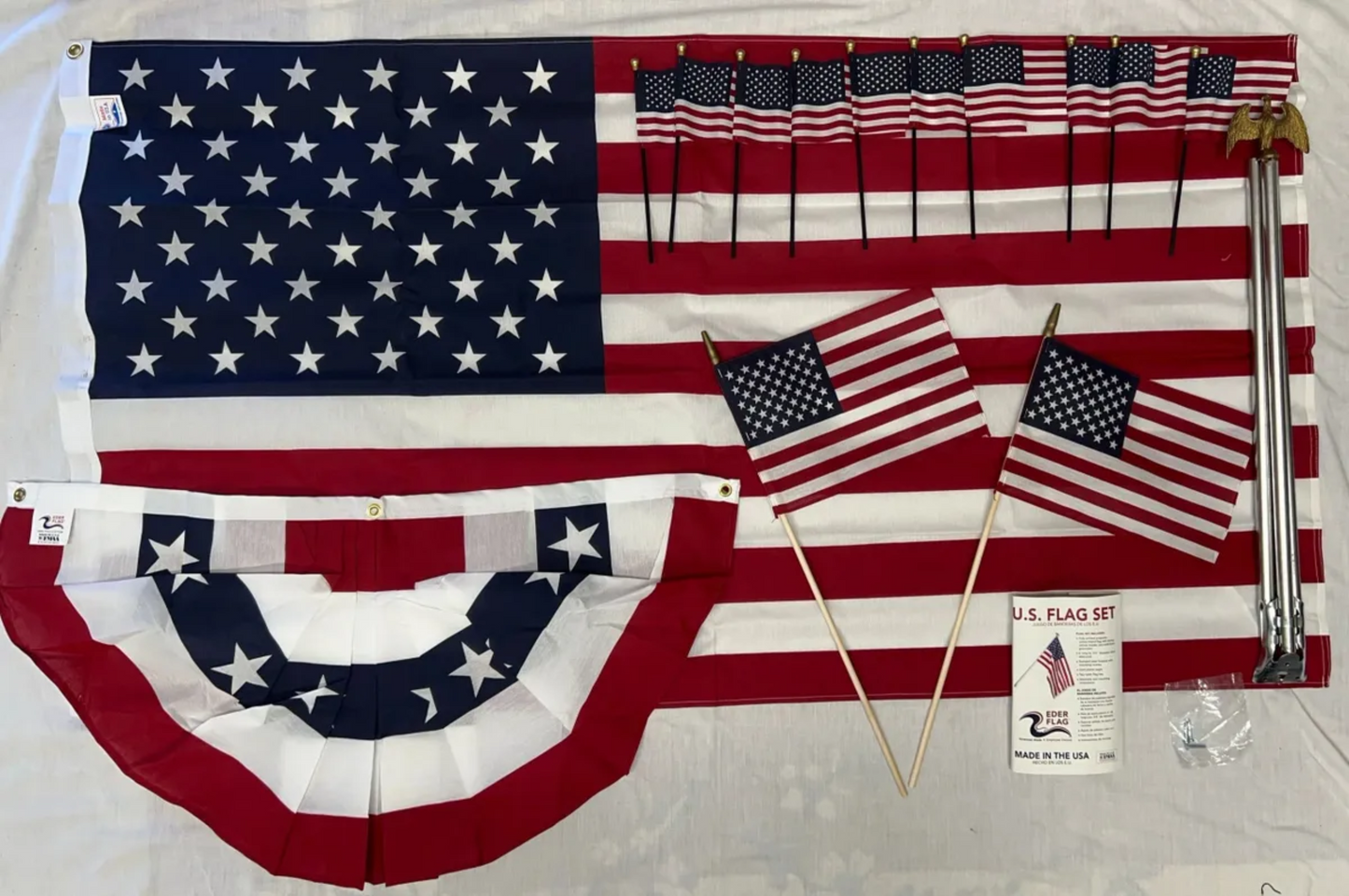 US 3'x5' Patriotic Flag set