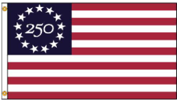 Annin 250th Anniversary Betsy Ross Flag, Nylon, printed