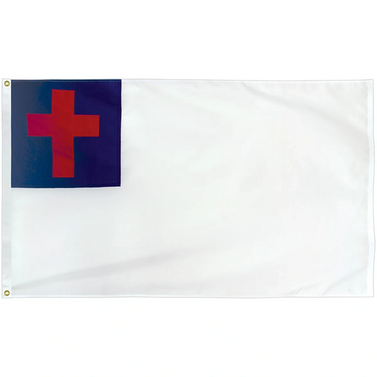 Christian Flag Header/Grommets, Nylon