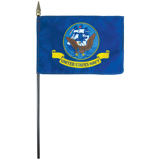 Annin Military 4"x6" Stick Flag