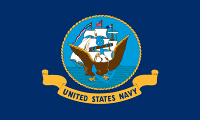 Navy,3'x5' Nylon, Header and Grommet