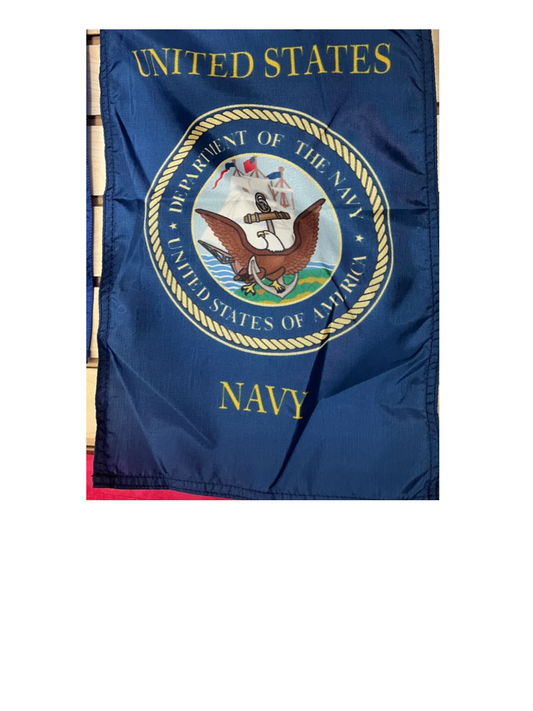 Navy Garden Flag (style 2)