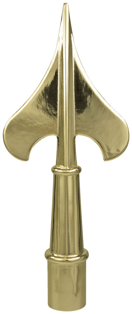 Spear, 8" gold color metal army