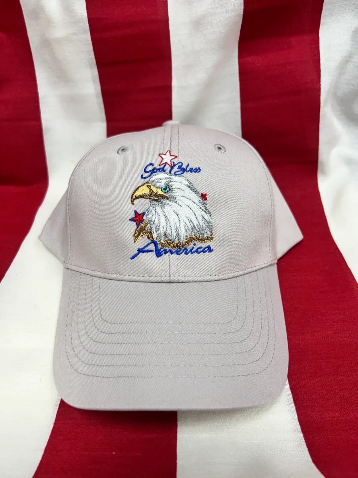Hat, Embroidered Patriotic Hat