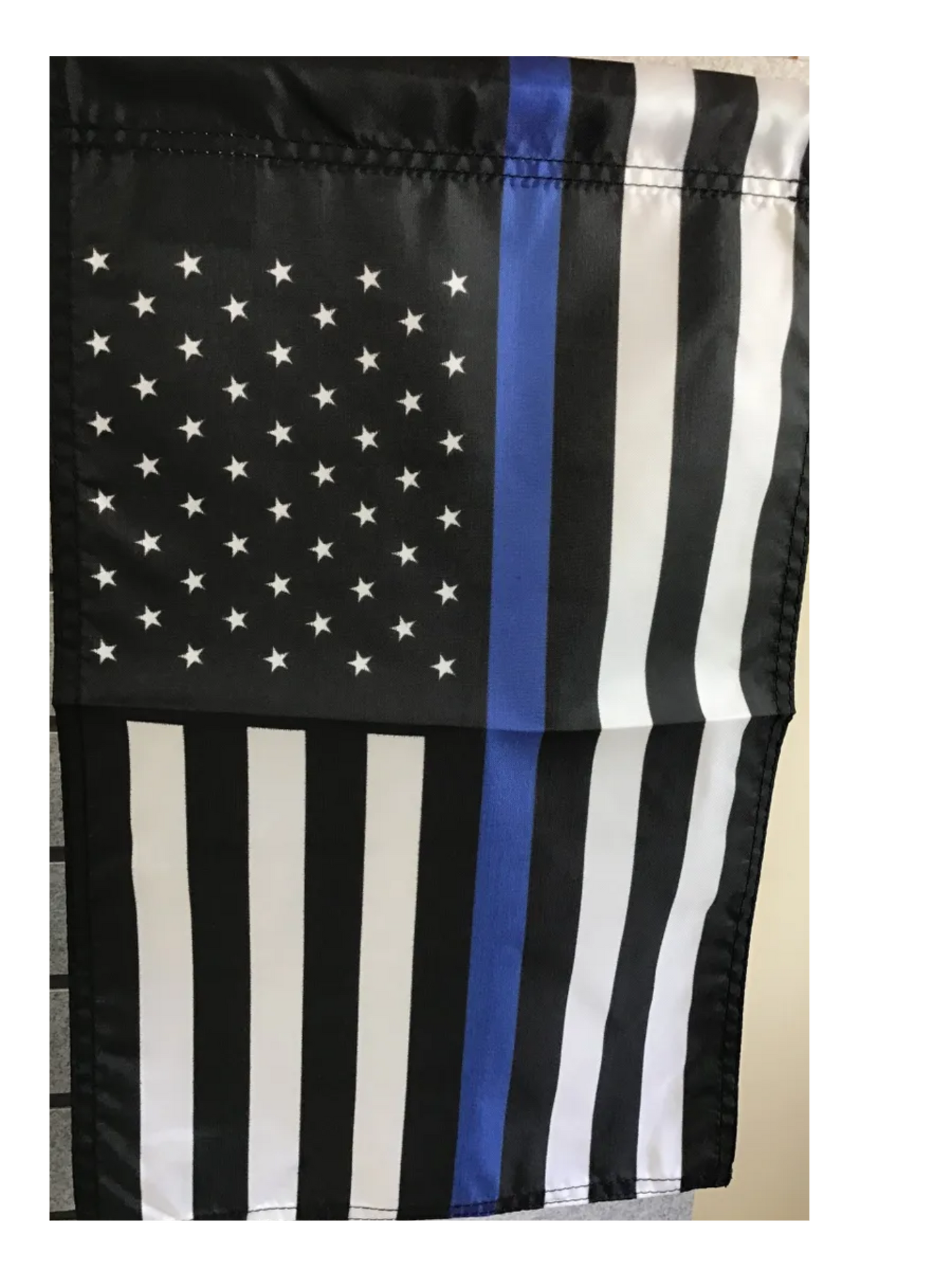 Police,Thin Blue Line US garden flag