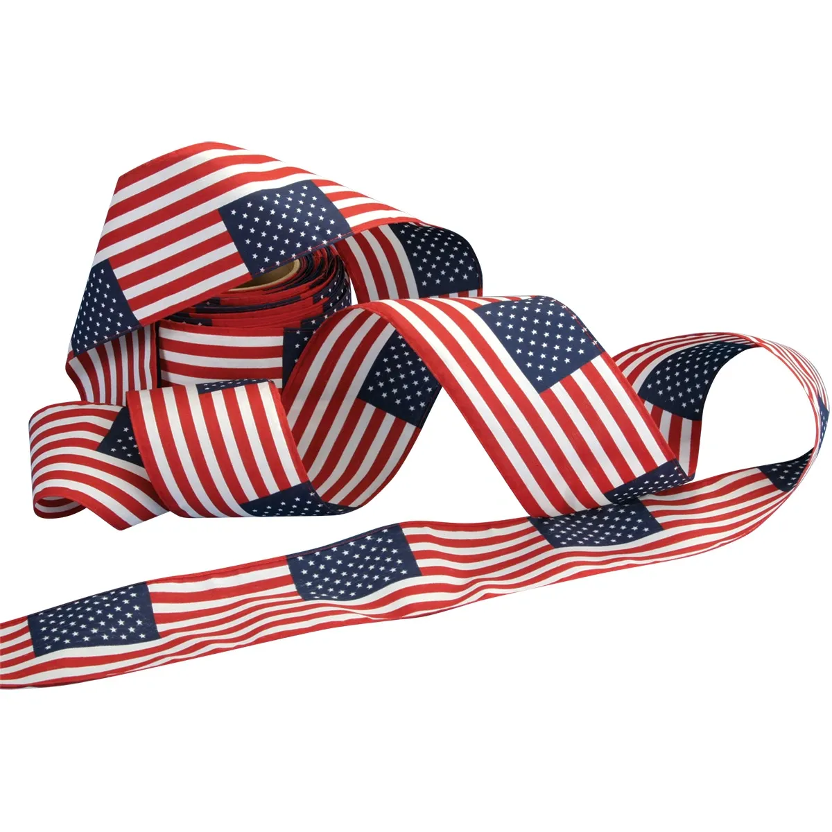 US Flag Pattern Bunting/Garland, Cotton, hemmed on all 4 sides